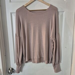 Women's Abercrombie & Fitch Pink Long Sleeve Sweater Sz XL